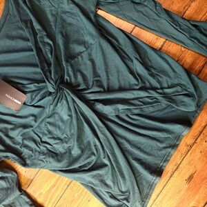 Fashion Nova Teal Long Sleeve Top